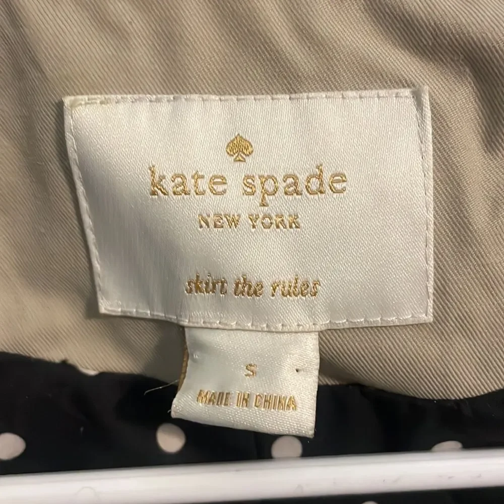 Kate Spade Top Liner Double Breasted Trench Coat girls size small (5-7)